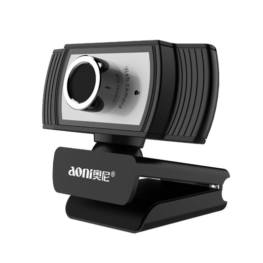 Aoni C33 Beauty FHD 1080P IPTV WebCam Teleconference Teaching Live Broadcast Computer Camera with Microphone, Drive-free Plug and Play(Black) by buy2fix
