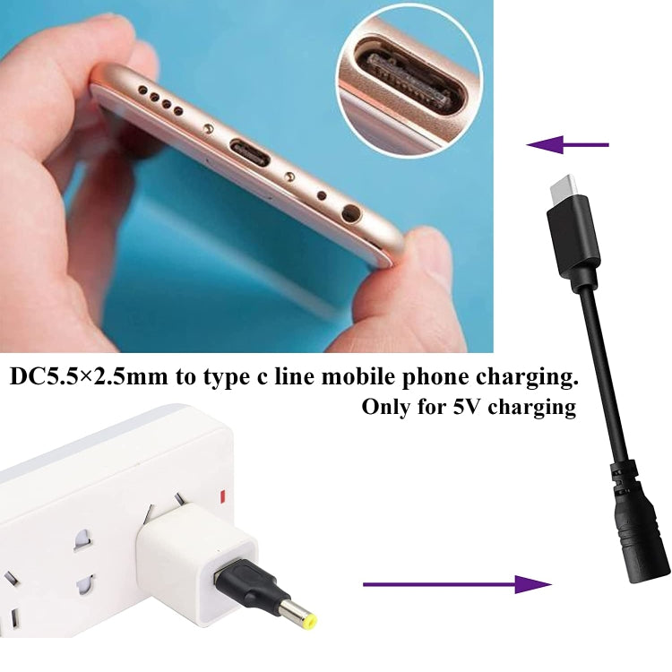 10 PCS 5.5 x 2.5mm Male to USB 2.0 Male DC Power Plug Connector - Universal Power Adapter by buy2fix | Online Shopping UK | buy2fix