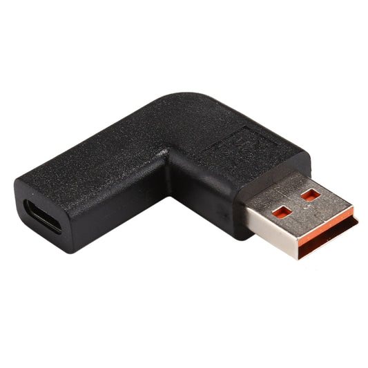USB-C / Type-C Female to Yoga 3 Male 90 Degrees Angled Power Adapter Connector for Lenovo - For Lenovo by buy2fix | Online Shopping UK | buy2fix