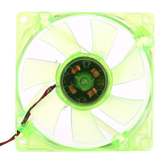 8025 4 Pin DC 12V 0.18A Computer Case Cooler Cooling Fan with LED Light, , Random Color Delivery , Size: 80x80x25mm - Fan Cooling by buy2fix | Online Shopping UK | buy2fix