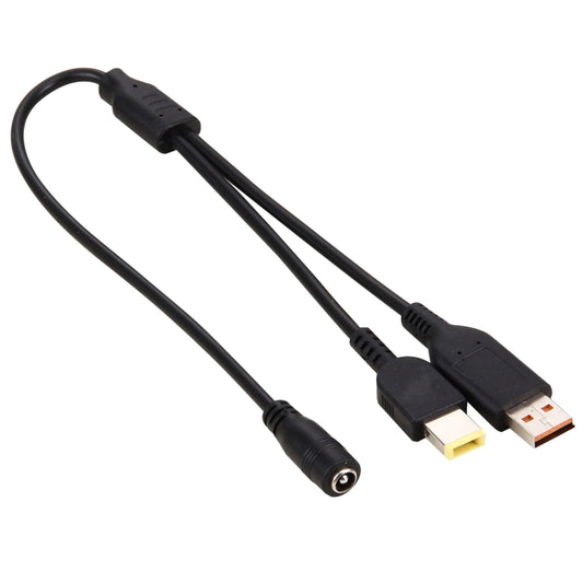5.5x2.1mm Female to Lenovo YOGA 3 & Big Square (First Generation) Male Interfaces Power Adapter Cable for Lenovo Laptop Notebook, Length: about 30cm - For Lenovo by buy2fix | Online Shopping UK | buy2fix