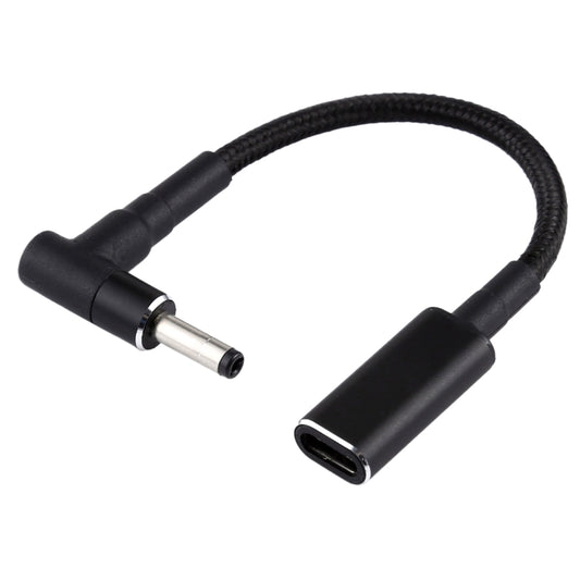PD 100W 18.5-20V 4.0 x 1.35mm Elbow to USB-C / Type-C Adapter Nylon Braid Cable - Universal Power Adapter by buy2fix | Online Shopping UK | buy2fix