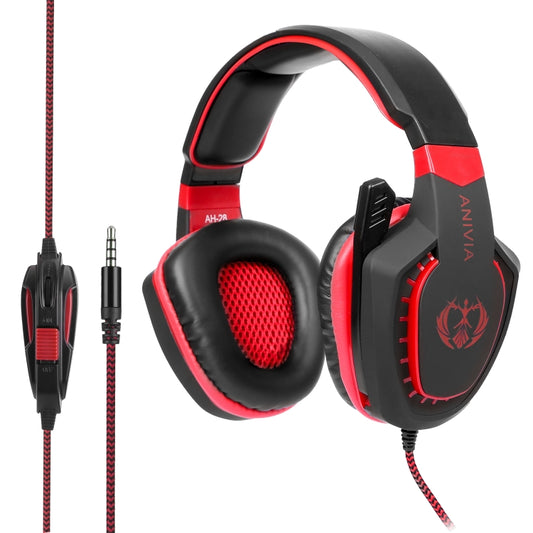 SADES AH-28 3.5mm Plug Wire-controlled Noise Reduction E-sports Gaming Headset with Retractable Microphone, Cable Length: 2m(Black Red) by SADES