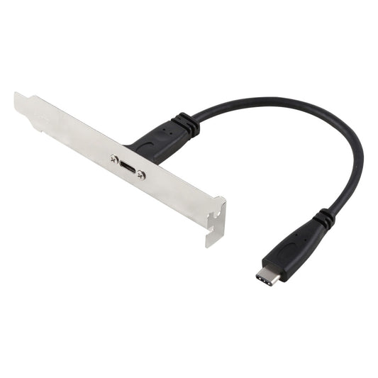 20cm Panel Bracket Header USB-C / Type-C Female to Male Extension Wire Connector Cord Cable by buy2fix