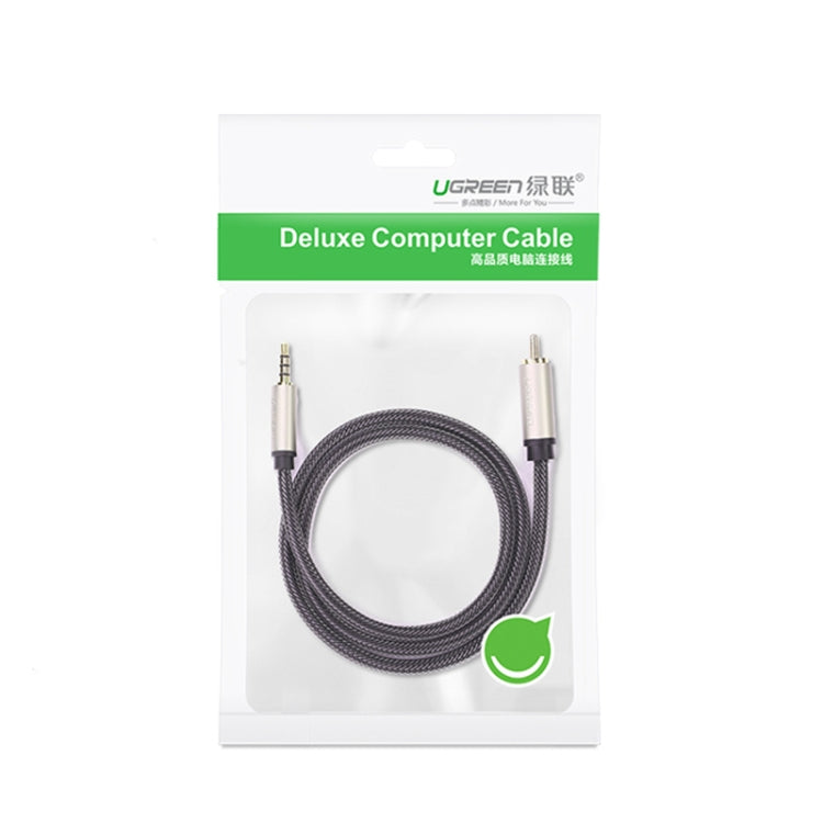 UGREEN 3.5mm to RCA Audio Cable Xiaomi Mi 1/2 TV Digital SPDIF Cable, Length: 2m (Black) by UGREEN