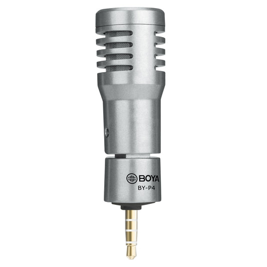 BOYA BY-P4 Omnidirectional Condenser Microphone for 3.5mm Interface Mobile Phones, Computers, Tablets by BOYA