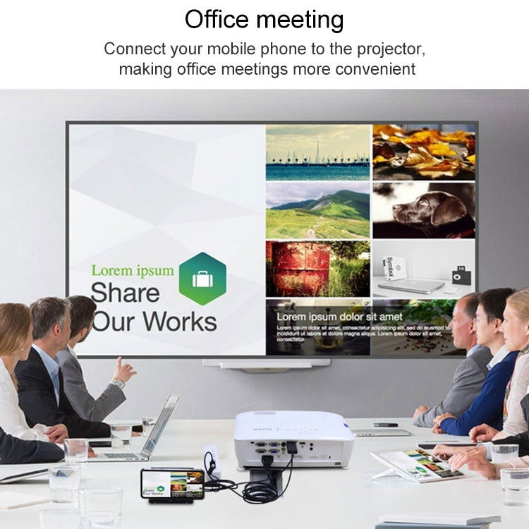 OT-7537S 3 in 1 1080P Mobile HD Screen Player HDTV Cable by buy2fix