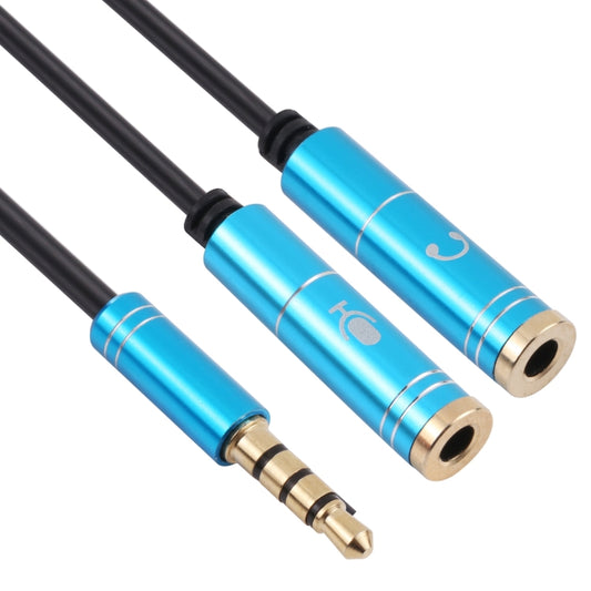 2 x 3.5mm Female to 3.5mm Male Adapter Cable(Blue) by buy2fix