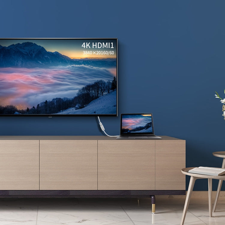 USB 3.1 Type-C Male to HDMI Female Video Adapter Cable, Length: 20cm by buy2fix