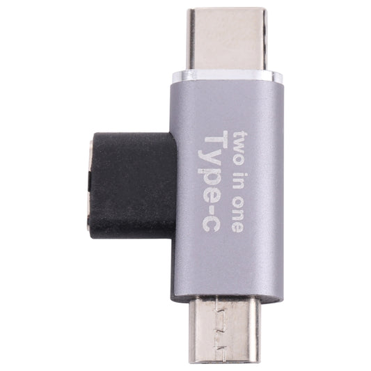 USB-C / Type-C Female to USB-C / Type-C Male + Micro USB Male Converter - Cable & Adapters by buy2fix | Online Shopping UK | buy2fix