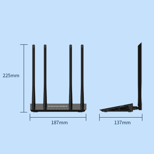 COMFAST CF-WR619AC V2 1200Mbps Dual Band Wireless Router by COMFAST