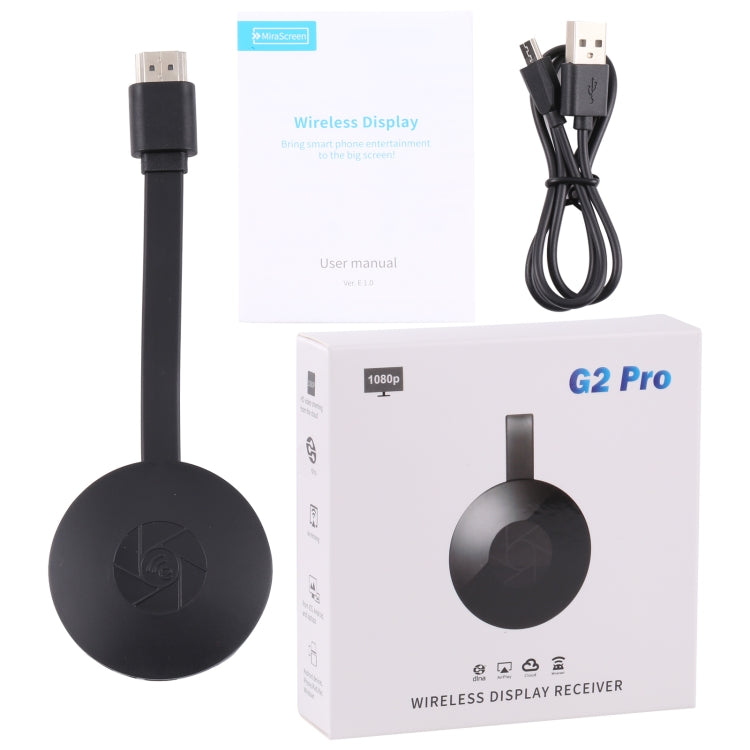 MiraScreen G2 Pro 1080P 2.4GHz Wireless WiFi Display Device - Wireless Display Dongle by buy2fix | Online Shopping UK | buy2fix