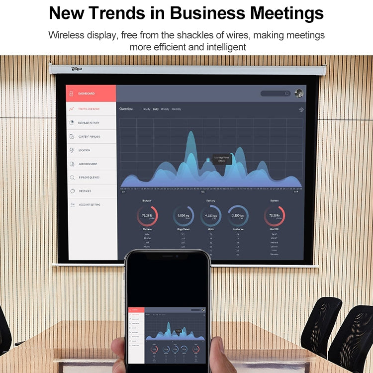 M2 Mini WiFi HDMI Dongle Display Receiver, CPU: Actions AM825X by buy2fix