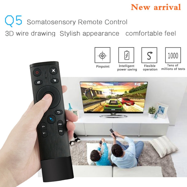 Q5 Voice Foreign Version USB 2.4G Wireless Voice Flying Mouse Remote Control, Support Set-Top Box / Computer by buy2fix