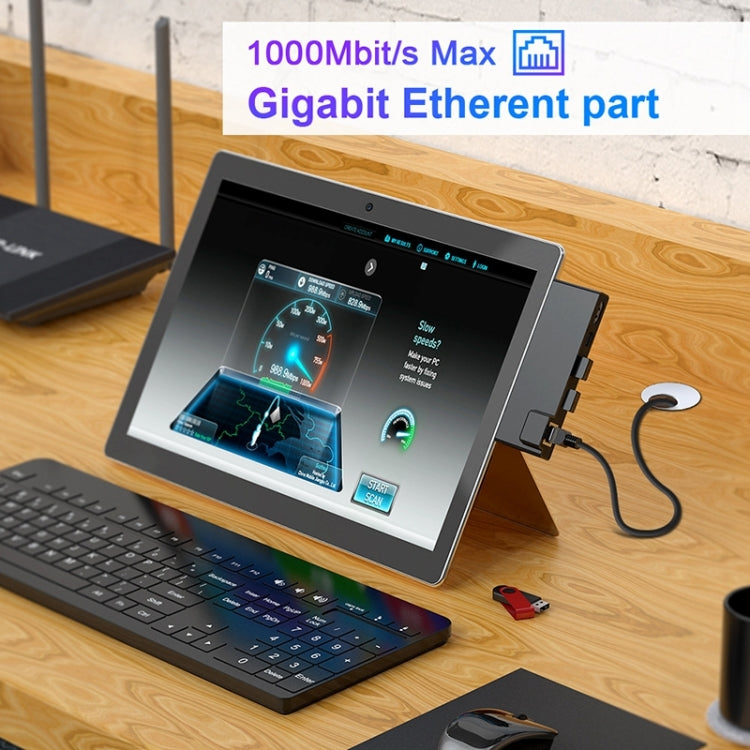 Rocketek SH867 USB 3.0 x 3 + Type-C x 2 HUB Adapter by ROCKETEK