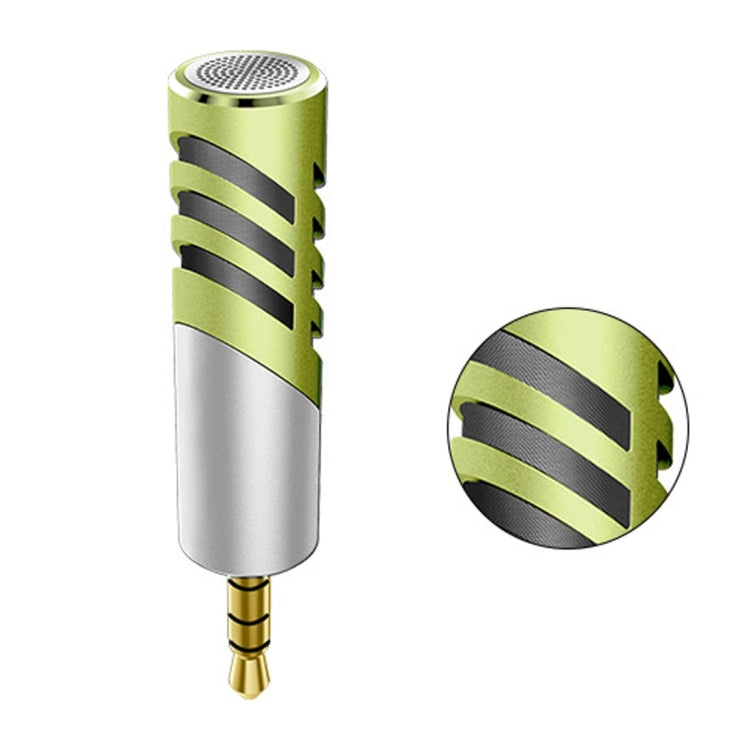 R1 Mini Condenser Record Microphone, For Smart Phones, Tablets and Other Audio Device with 3.5mm Earphone Port(Green) - Other Accessories by buy2fix | Online Shopping UK | buy2fix