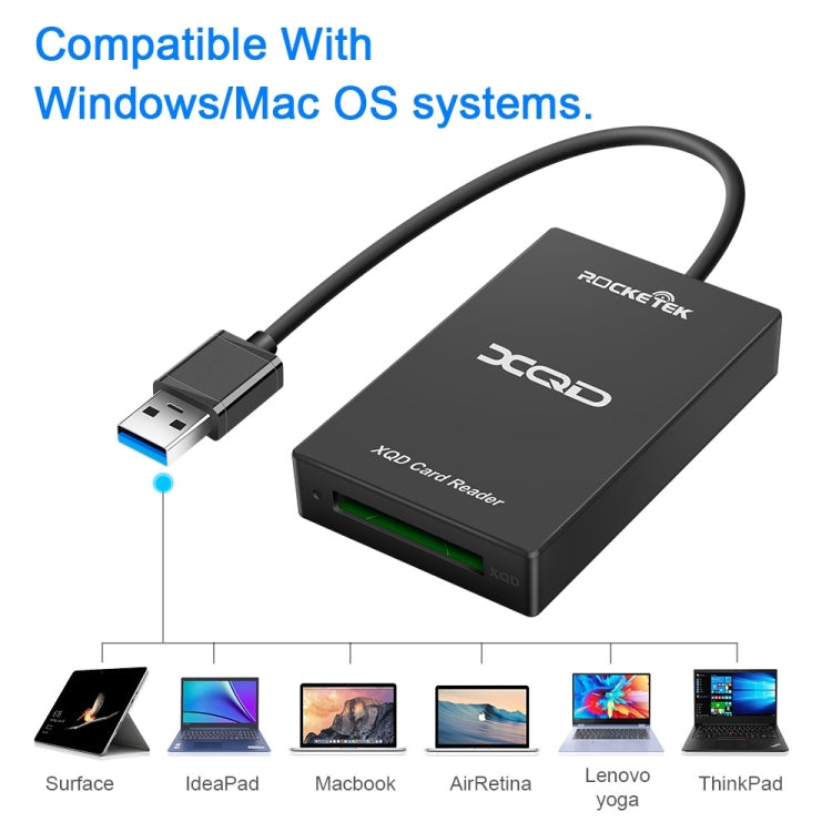 Rocketek CR311-C Type-C to XQD Card Reader - Card Reader by ROCKETEK | Online Shopping UK | buy2fix