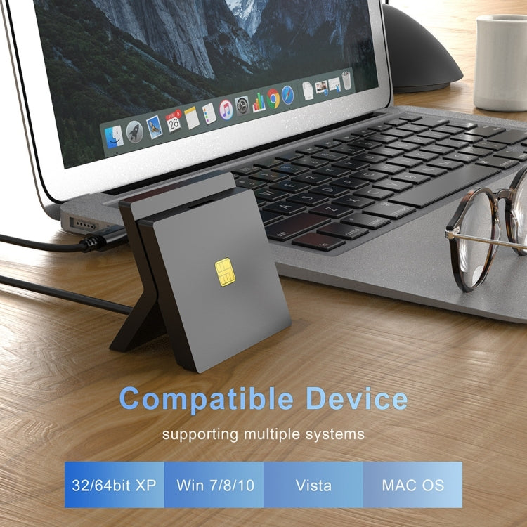 Rocketek CR319 USB 2.0 Smart Card / SIM 2 in 1 Card Reader by ROCKETEK