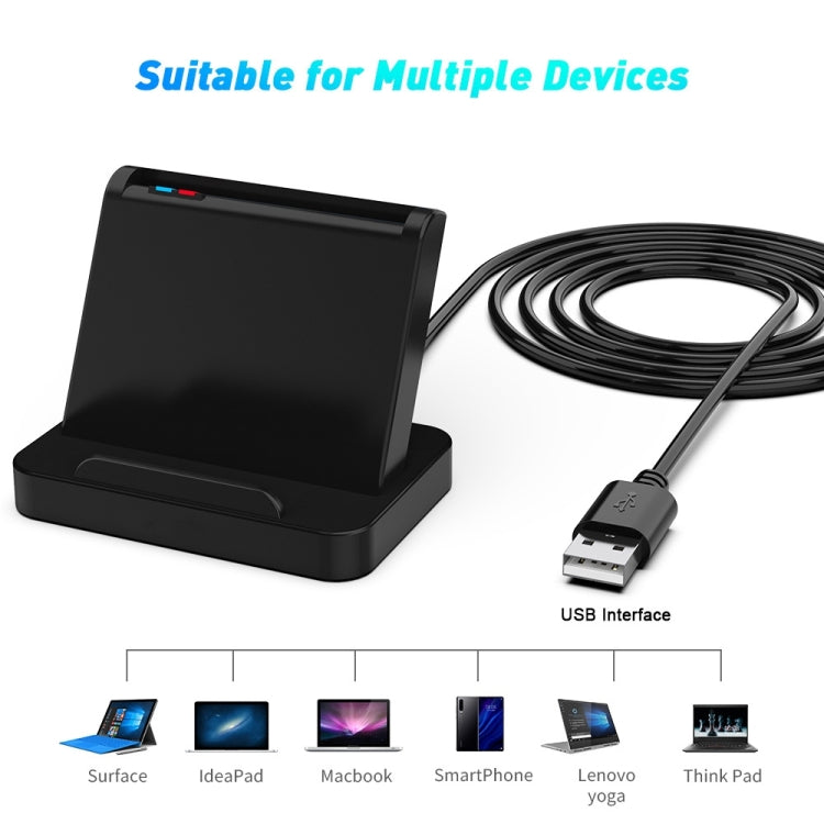 Rocketek SCR816 USB2.0 CAC / SIM / IC / ATM Smart Card Reader (Black) - by ROCKETEK | Online Shopping UK | buy2fix
