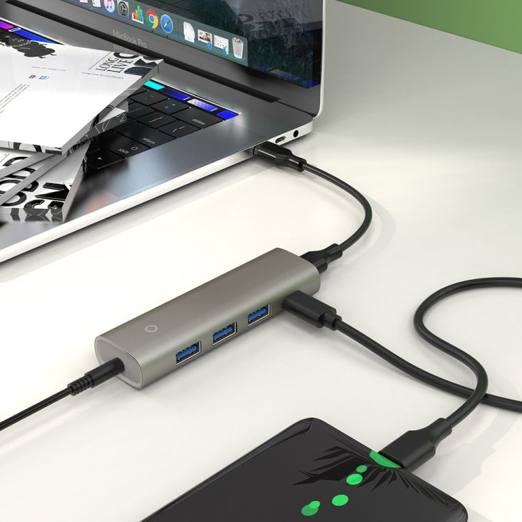 Rocketek HC466 USB3.2 Gen2 Type-C 4 in 1 HUB Adapter by ROCKETEK