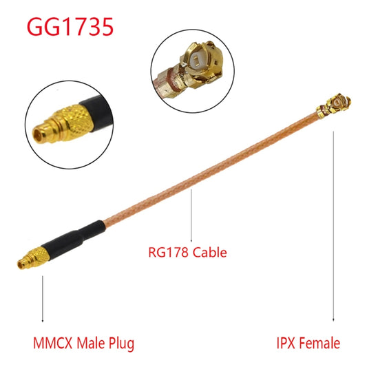 IPX Female to GG1735 MMCX Male RG178 Adapter Cable, Length: 15cm by buy2fix