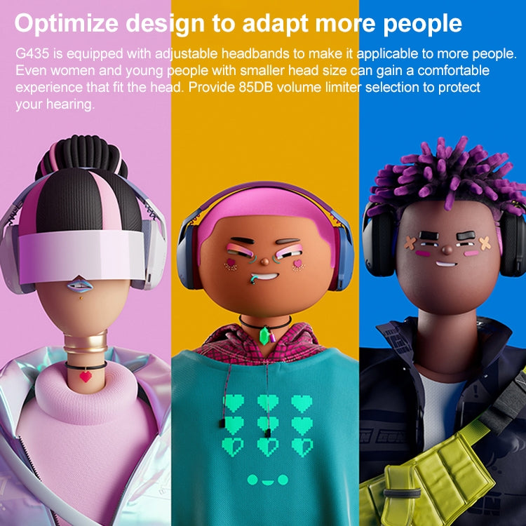 Logitech G435 Wireless Bluetooth Dual Mode Gaming Headset (Black) by Logitech