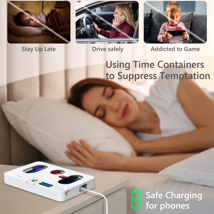 Self-discipline Smart Phone Lock Timing Box (White) by buy2fix