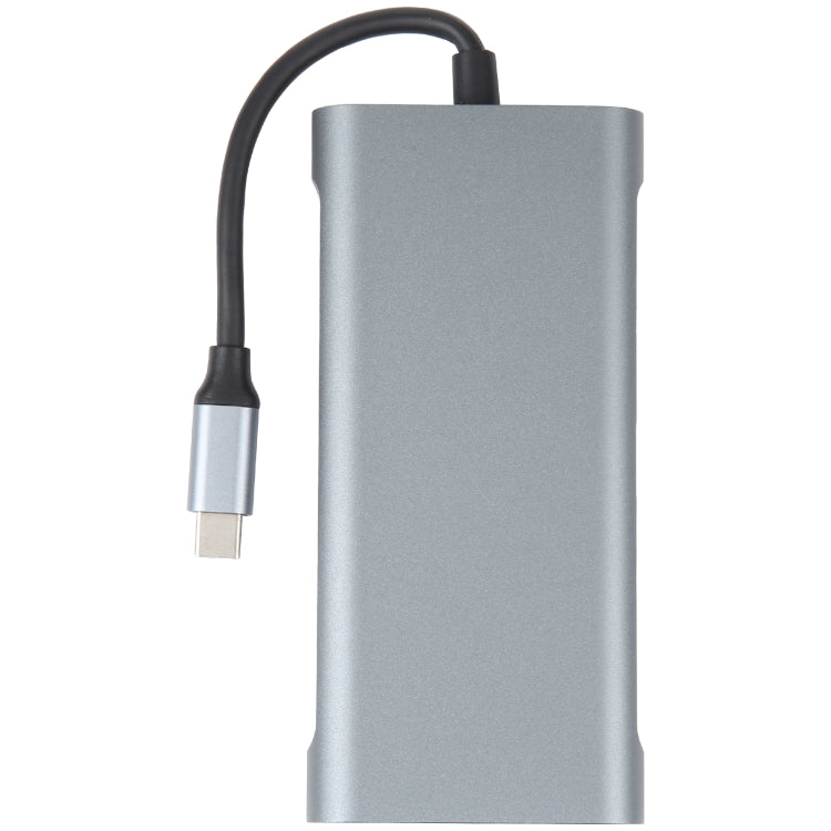 11 in 1 USB-C / Type-C to USB Docking Station HUB Adapter(100M Network Port) - USB HUB by buy2fix | Online Shopping UK | buy2fix