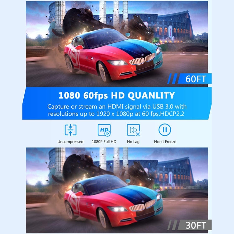 Z26A HDMI/F Female to USB 3.0/M Male HD Video Capture Card by buy2fix