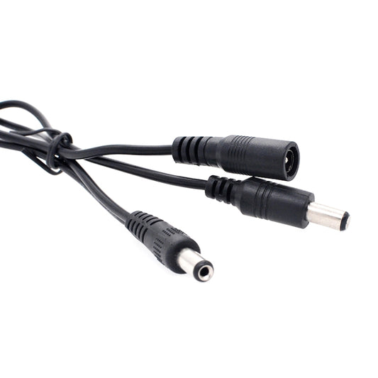 DC Male To DC Male + DC Female Power Connection Cable, Length: 0.3m - Cable & Adapter by buy2fix | Online Shopping UK | buy2fix