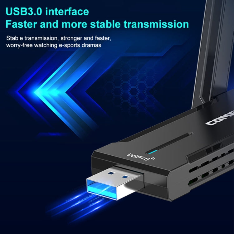 COMFAST 972AX 5400Mbps WiFi6 Free Drive USB Wireless Network Card by COMFAST