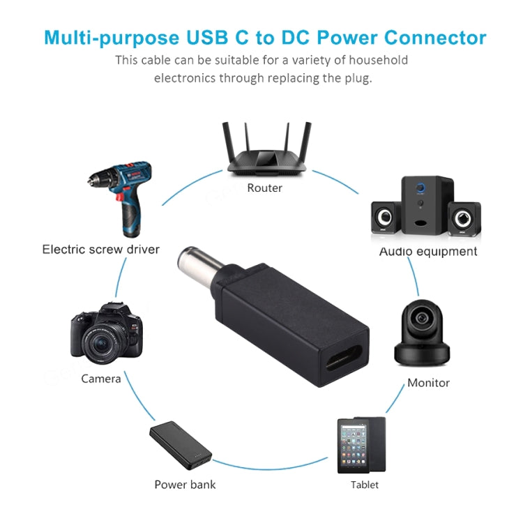 PD 19V 6.0x0.6mm Male Adapter Connector(Black) - Universal Power Adapter by buy2fix | Online Shopping UK | buy2fix