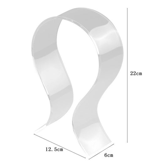DA1502 Universal Acrylic Headset Stand Display Hanger (Transparent) by buy2fix