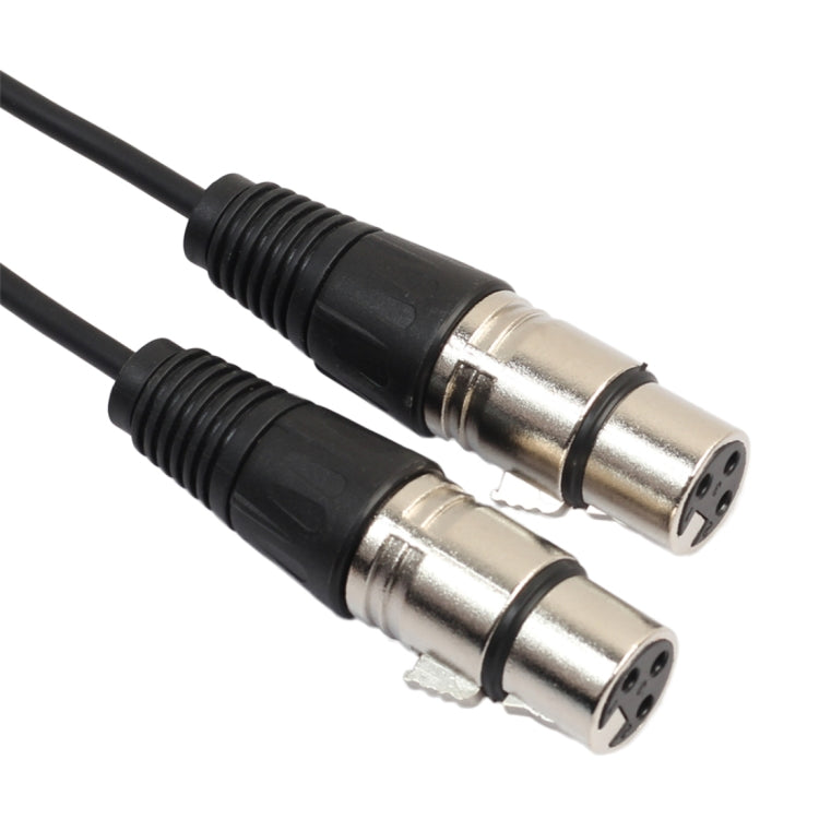 30cm 3 Pin XLR CANNON 1 Male to 2 Female Audio Connector Adapter Cable for Microphone / Audio Equipment - Microphone Audio Cable & Connector by buy2fix | Online Shopping UK | buy2fix