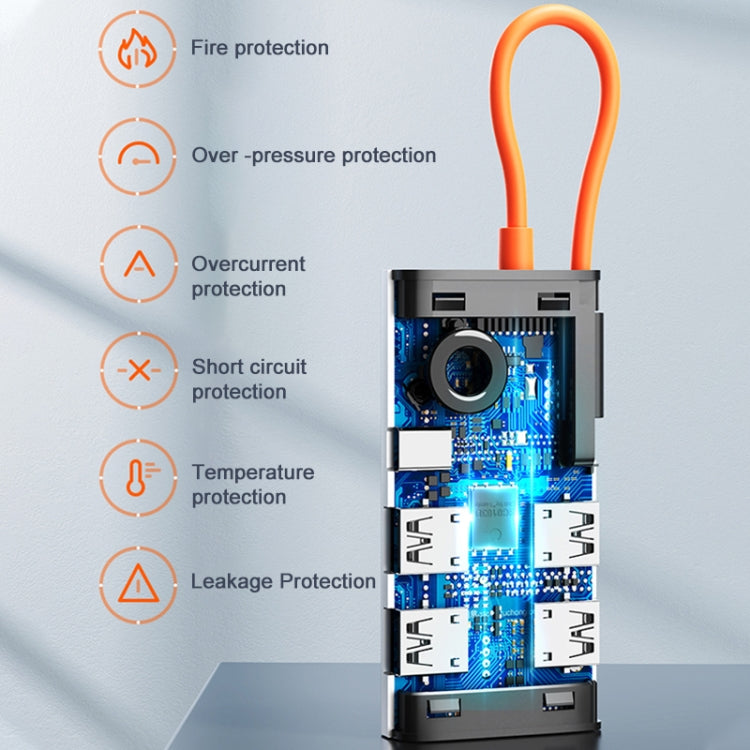 ROCK TR25 4 in 1 USB-C / Type-C to USB 3.0x4 Portable Multifunctional HUB Docking Station by ROCK