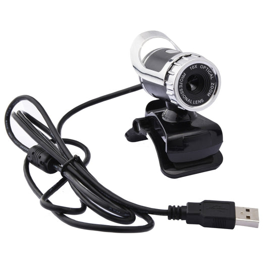 A859 480 Pixels HD 360 Degree WebCam USB 2.0 PC Camera with Sound Absorption Microphone for Computer PC Laptop, Cable Length: 1.4m by buy2fix