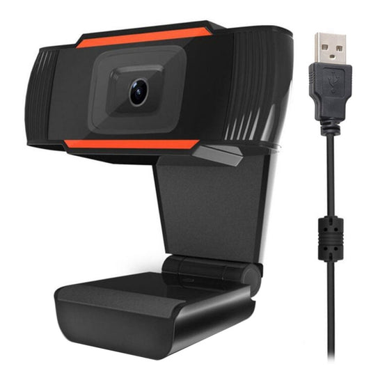 A870 480P Pixels HD 360 Degree WebCam USB 2.0 PC Camera with Microphone for Skype Computer PC Laptop, Cable Length: 1.4m(Orange) by HXSJ