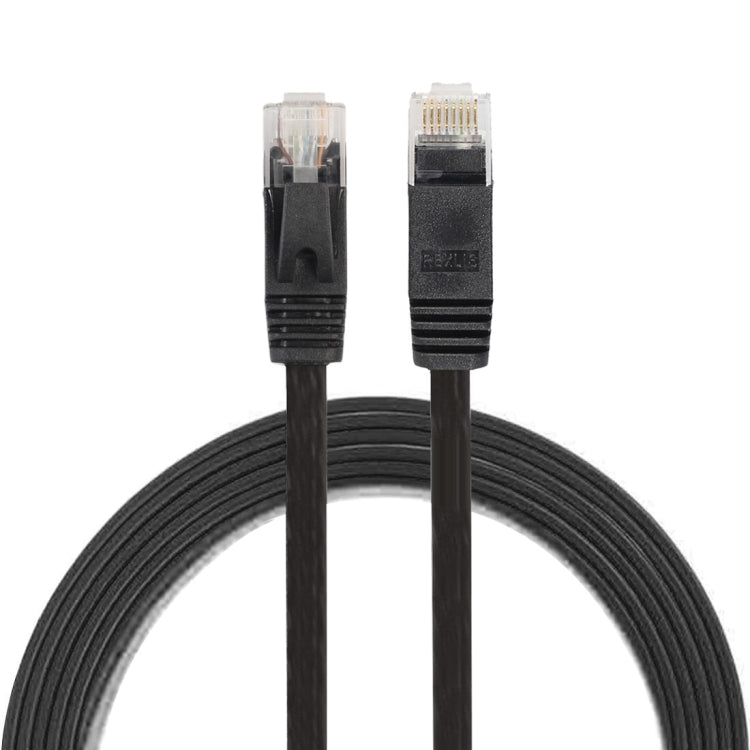 1.8m CAT6 Ultra-thin Flat Ethernet Network LAN Cable, Patch Lead RJ45 (Black) - Lan Cable and Tools by buy2fix | Online Shopping UK | buy2fix