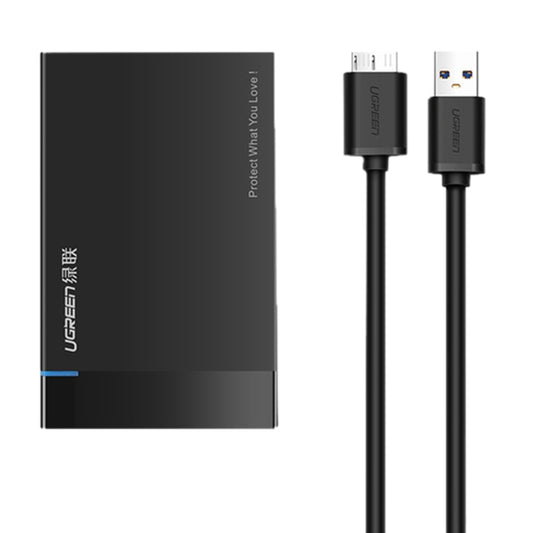 UGREEN US221 HDD Enclosure 2.5 inch SATA to USB 3.0 SSD Adapter Hard Disk Drive Box External HDD Case, Support UASP Protocol by UGREEN