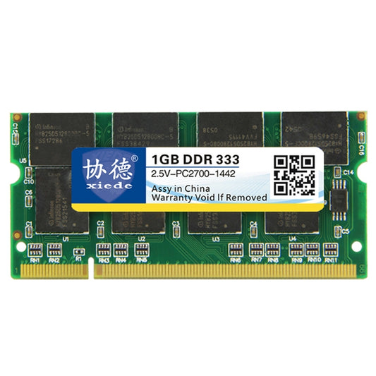XIEDE X008 DDR 333MHz 1GB General Full Compatibility Memory RAM Module for Laptop - RAMs by XIEDE | Online Shopping UK | buy2fix