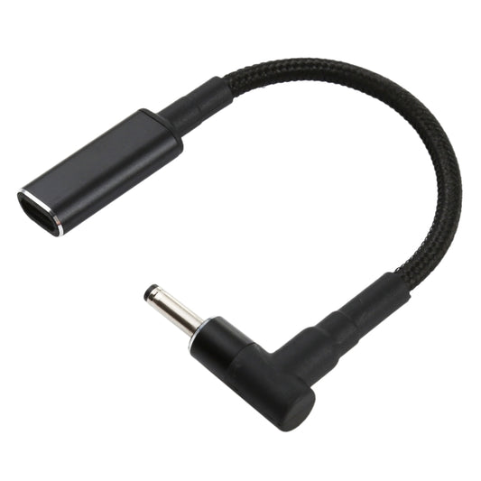 PD 100W 18.5-20V 3.0 x 1.0mm Elbow to USB-C / Type-C Adapter Nylon Braid Cable - Universal Power Adapter by buy2fix | Online Shopping UK | buy2fix