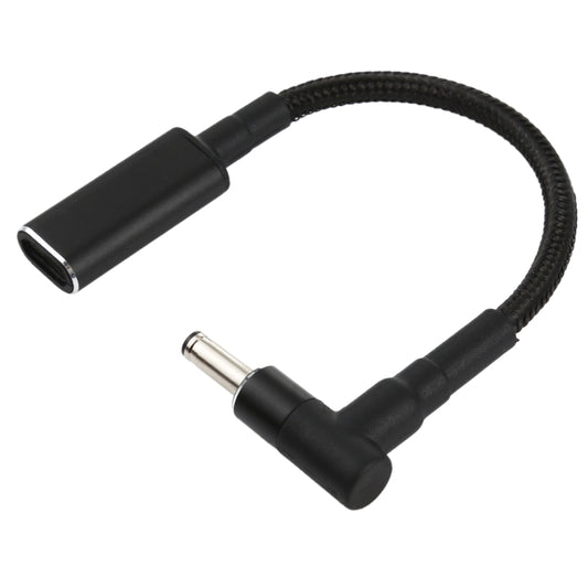 PD 100W 18.5-20V 4.0 x 1.35mm Elbow to USB-C / Type-C Adapter Nylon Braid Cable - Universal Power Adapter by buy2fix | Online Shopping UK | buy2fix