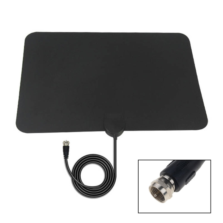 AN-1002 5dBi/25dBi Indoor HDTV Antenna with Sucker, VHF170-230/UHF470-862MHz(Black) - DVB-T & Simulation Antenna by buy2fix | Online Shopping UK | buy2fix