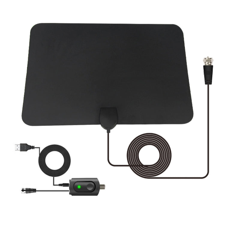 AN-1003 5dBi/25dBi Indoor HDTV Antenna, VHF170-230/UHF470-862MHz(Black) - DVB-T & Simulation Antenna by buy2fix | Online Shopping UK | buy2fix