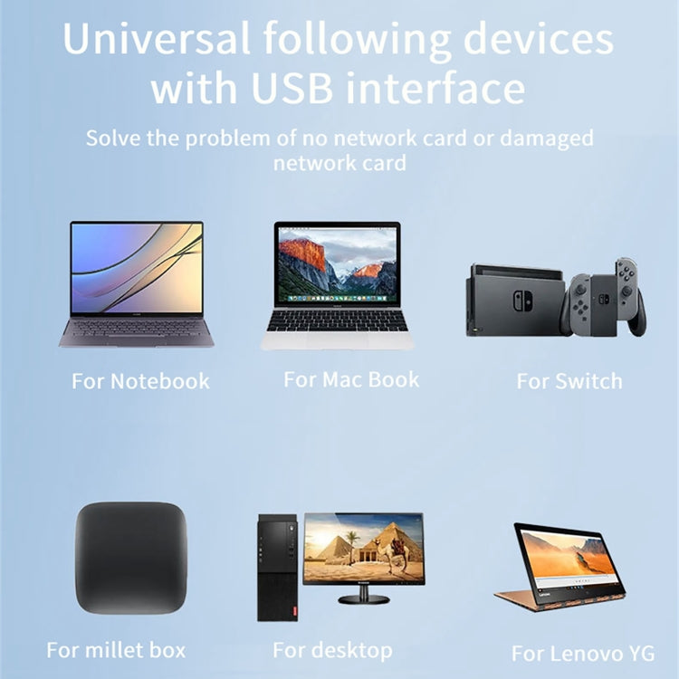 BYL-2207TU 2 in 1 USB + Type-C to RJ45 Docking Station HUB Adapter by buy2fix