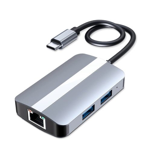 BYL-2112 5 in 1 USB-C / Type-C to USB Multifunctional Docking Station HUB Adapter - USB HUB by buy2fix | Online Shopping UK | buy2fix