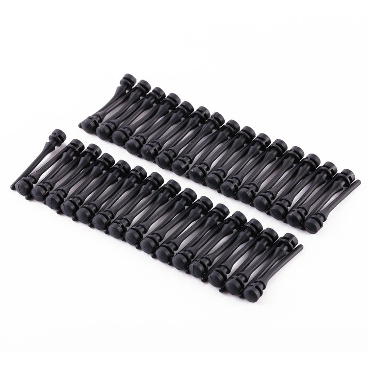 60 PCS 40mm Anti Vibration Soft Damping Nail Rubber Silicone Computer Fan Screw (Black) - Fan Cooling by buy2fix | Online Shopping UK | buy2fix