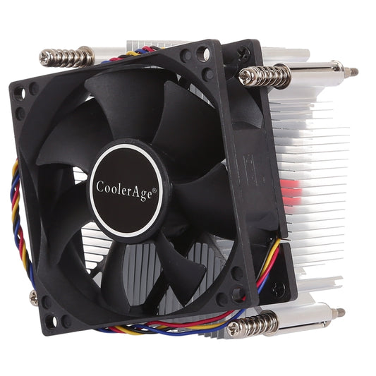 4Pin CPU Cooler Mute Silent Fan Heat Sink for Intel 1155 / 1151 / i3 / i5 - Fan Cooling by buy2fix | Online Shopping UK | buy2fix