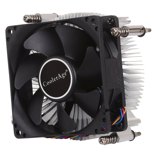 4Pin CPU Cooler Mute Silent Fan Thickened Aluminum Heat Sink for Intel 1155 / 1150 / 1151 - Fan Cooling by buy2fix | Online Shopping UK | buy2fix