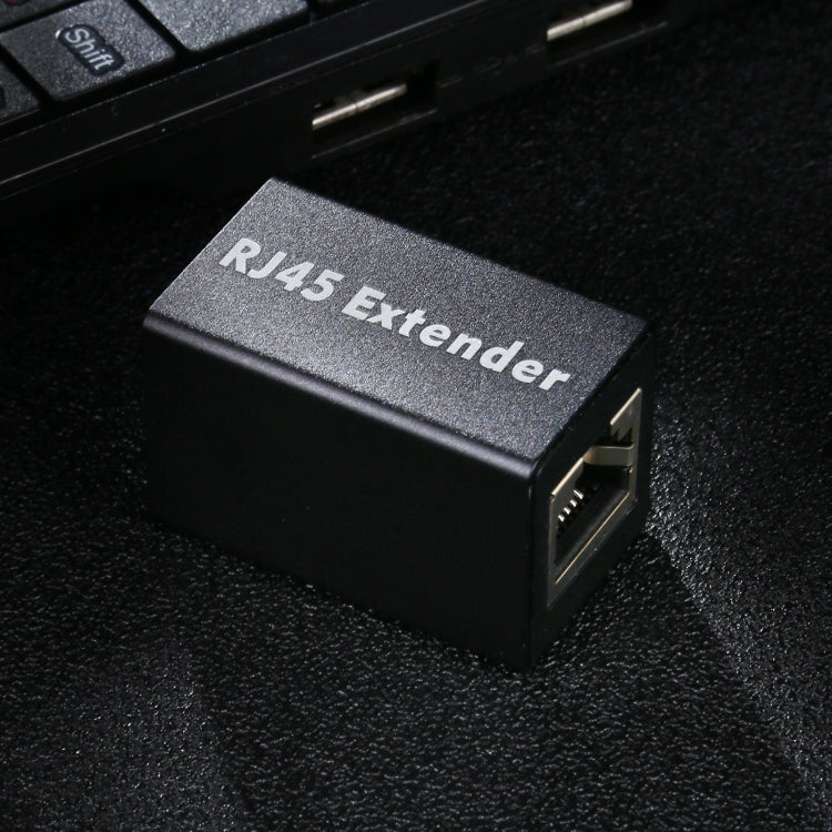 RJ45 Aluminum Alloy Expansion Head Extender (Black) by buy2fix